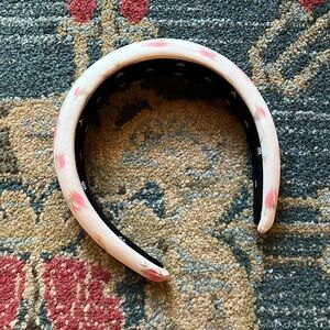 Lele Sadoughi x Loveshack Fancy Pink Romance Padded Headband